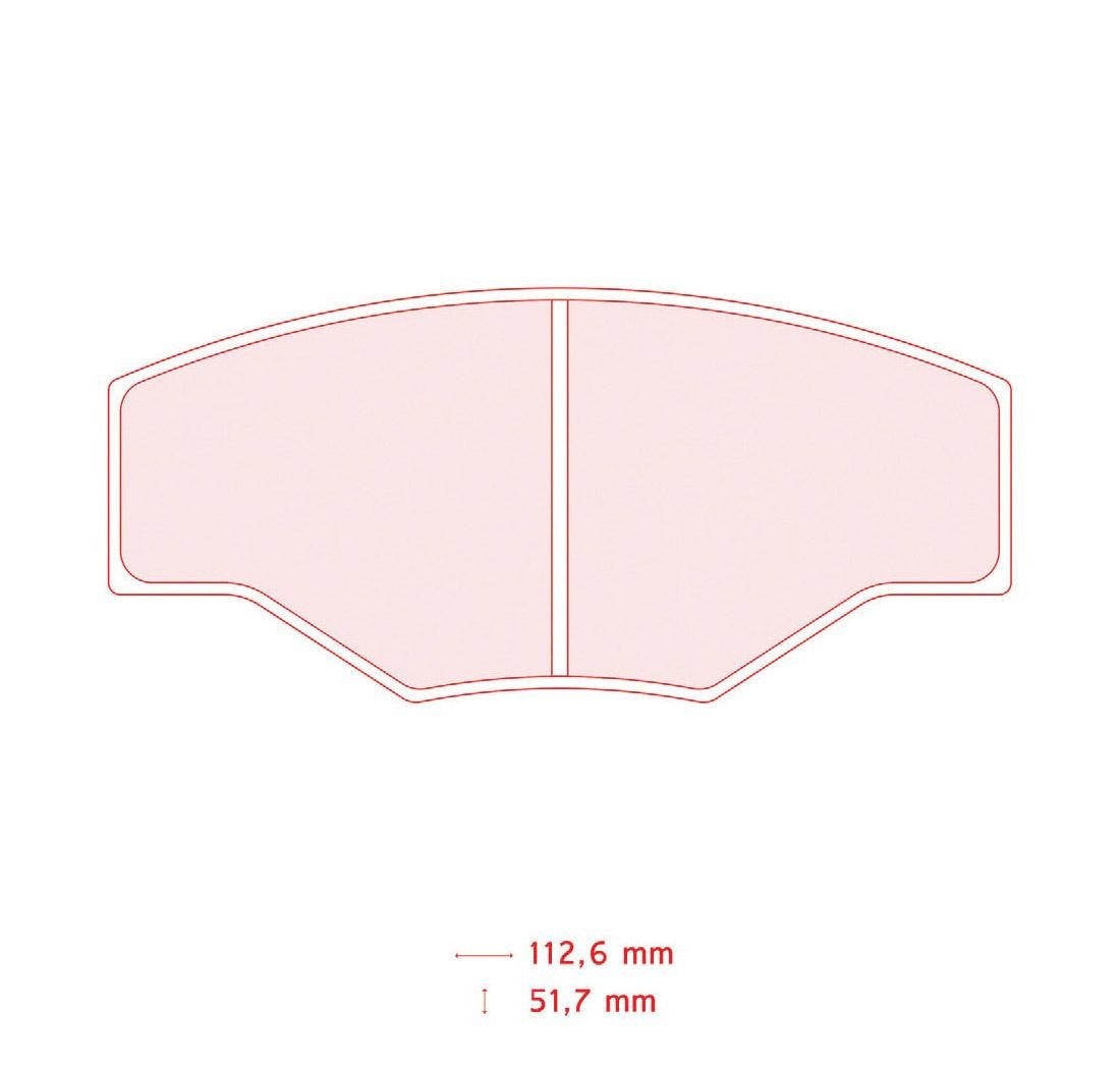 Brake Pads CARBONE LORRAINE FRP201 Model