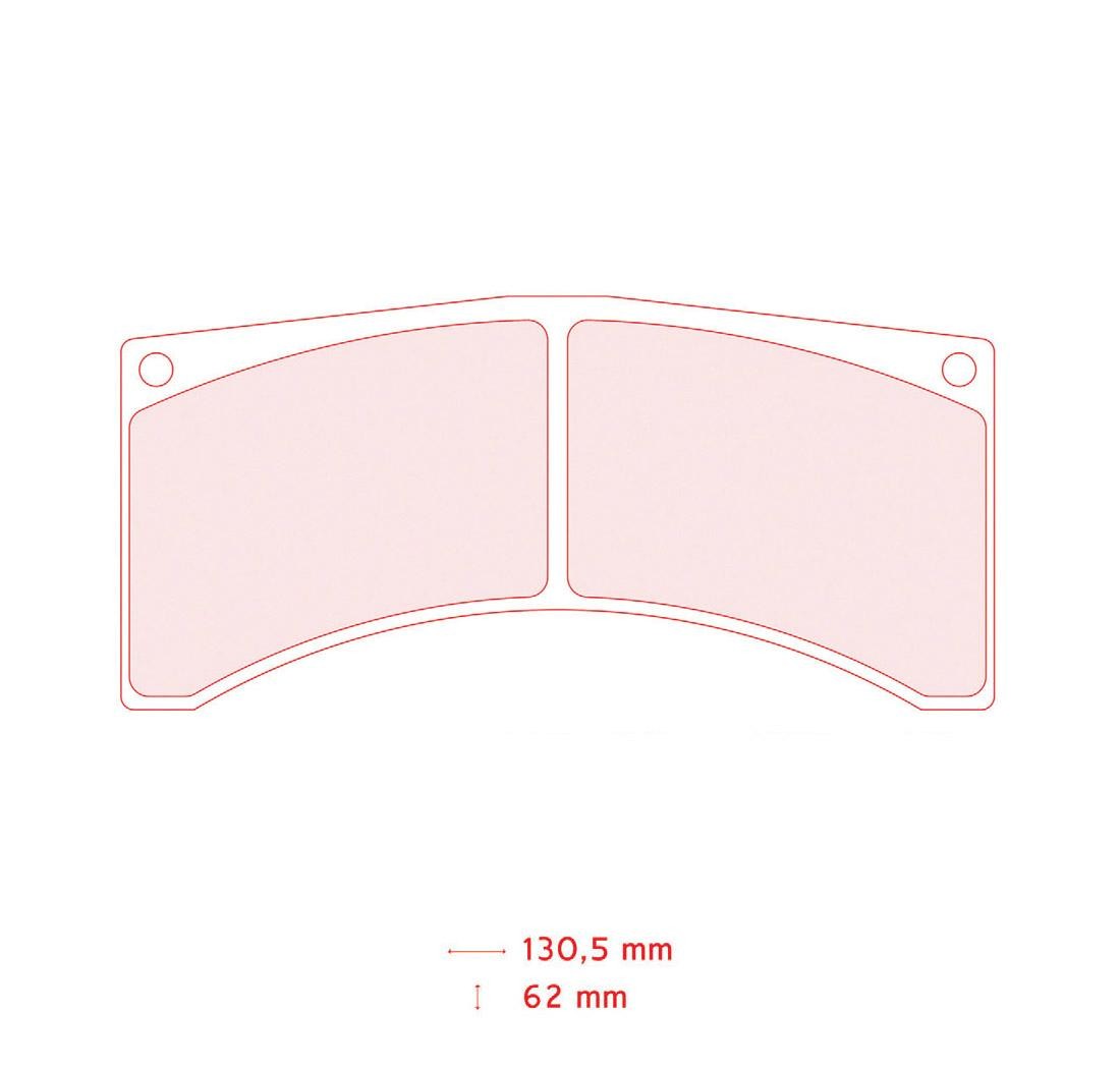 Plaquettes de frein CARBONE LORRAINE Modèle FRP3032