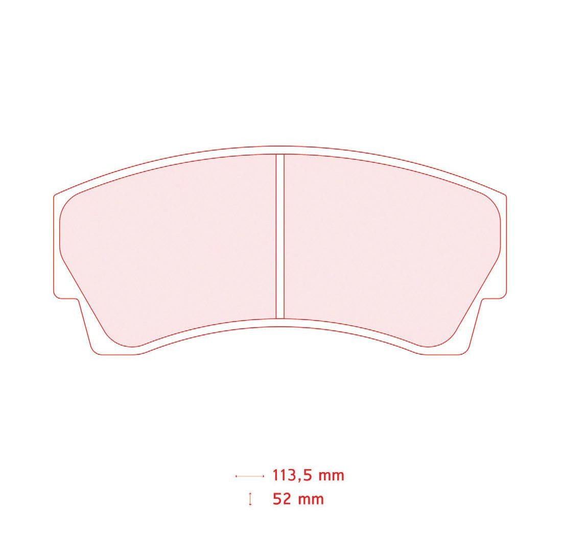Plaquettes de frein CARBONE LORRAINE Modèle FRP219