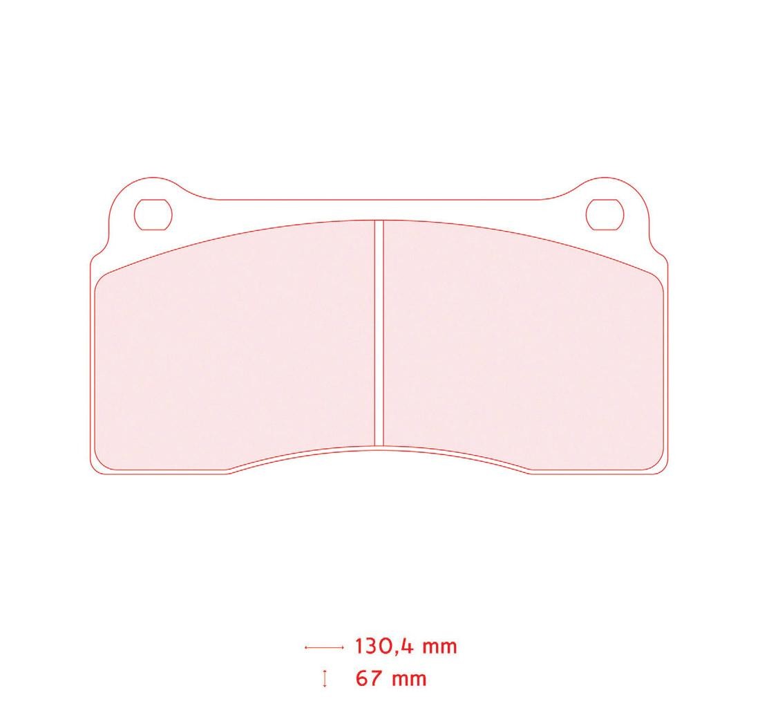 4 brake pads set - Carbone Lorraine