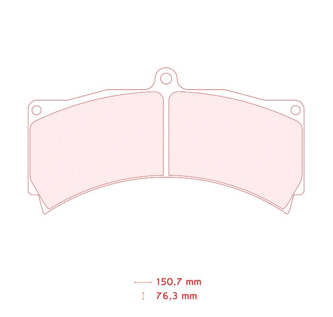 4 brake pads set - Carbone Lorraine