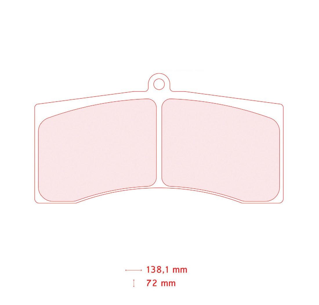 Plaquettes de frein CARBONE LORRAINE Modèle FRP3024