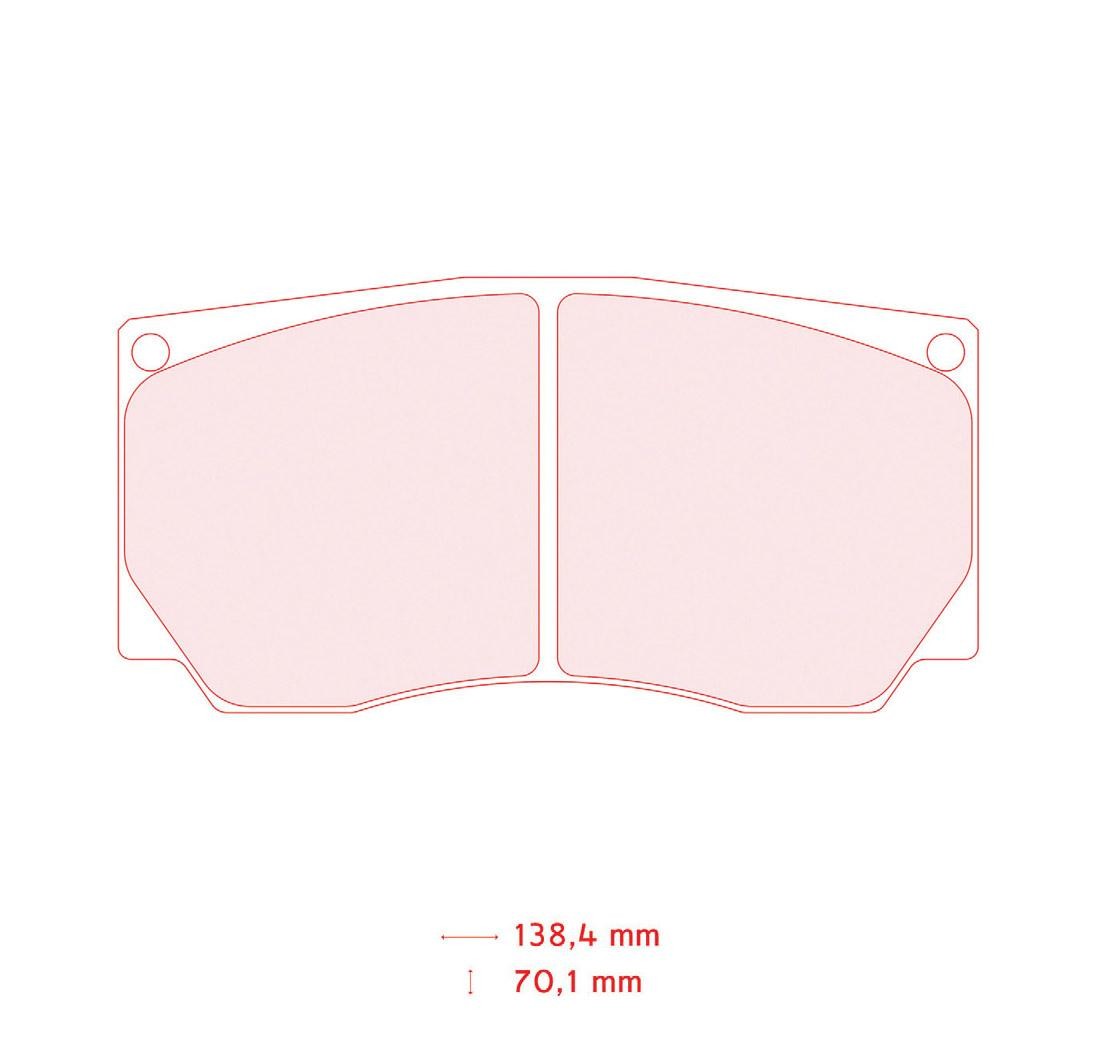 Pastillas de freno CARBONE LORRAINE Modelo FRP3088