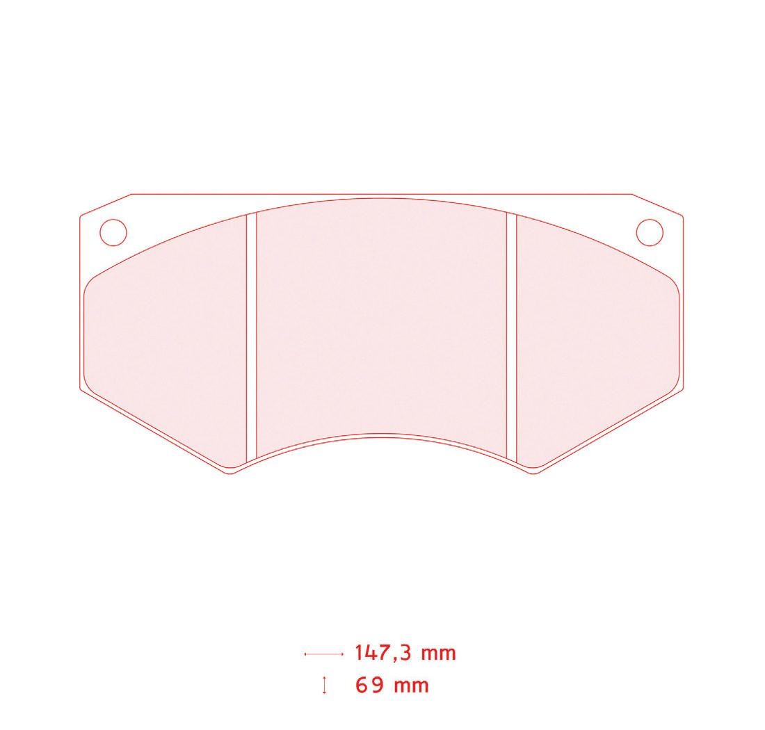 4 brake pads set - Carbone Lorraine