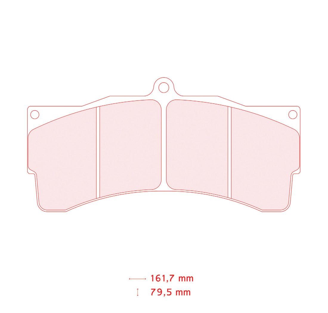 4 brake pads set - Carbone Lorraine