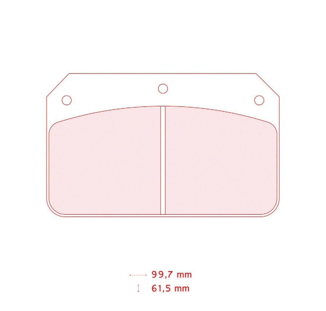 Plaquettes de frein CARBONE LORRAINE Modèle FRP502
