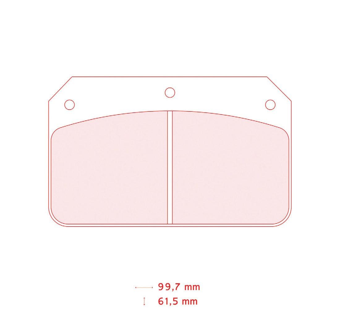 Lot de 4 plaquettes de frein Carbone Lorraine