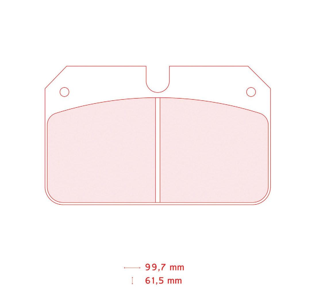 4 brake pads set - Carbone Lorraine