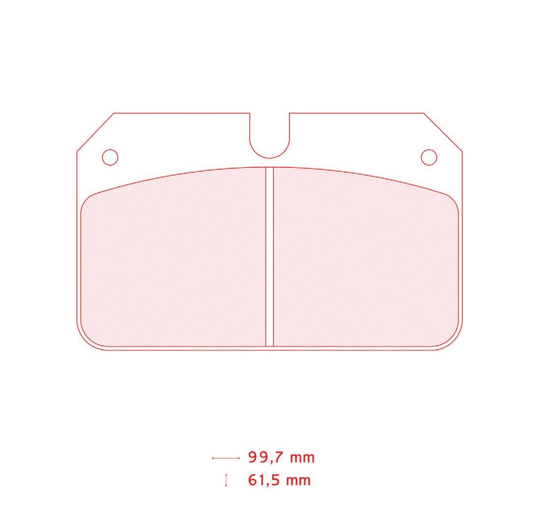Plaquettes de frein CARBONE LORRAINE Modèle FRP504