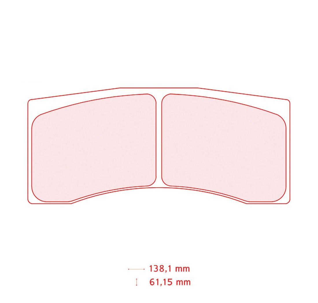 Pastillas de freno CARBONE LORRAINE Modelo FRP3087