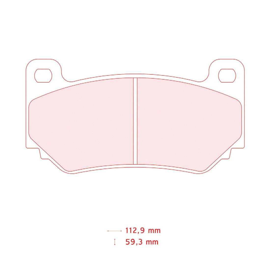 4 brake pads set - Carbone Lorraine