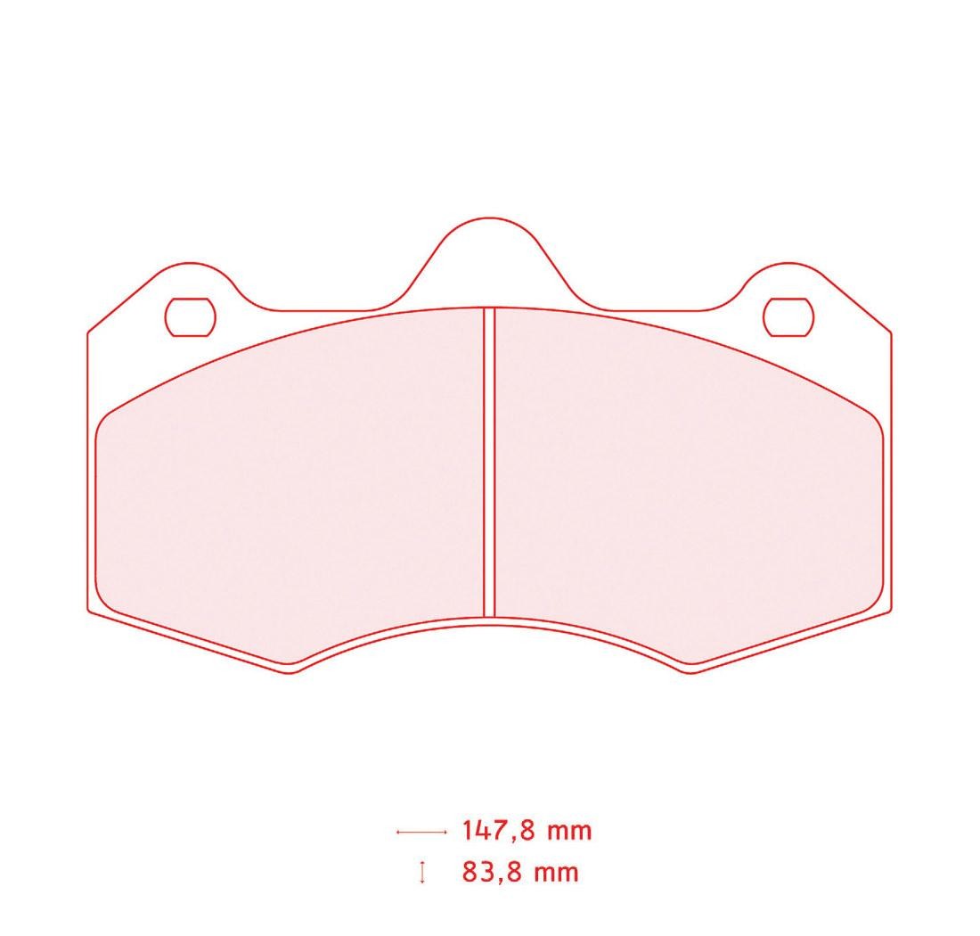 4 brake pads set - Carbone Lorraine