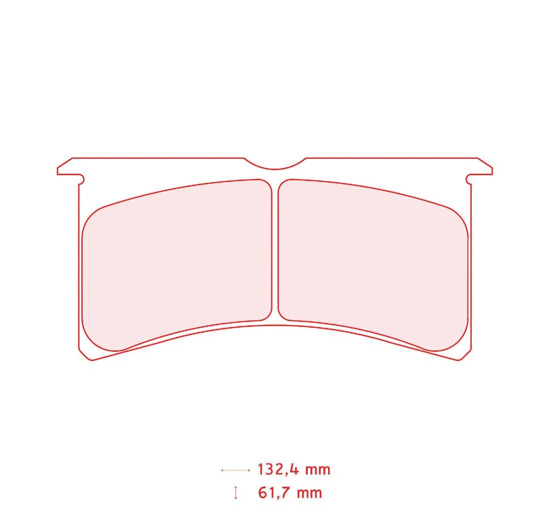 Pastillas de freno CARBONE LORRAINE Modelo FRP3097