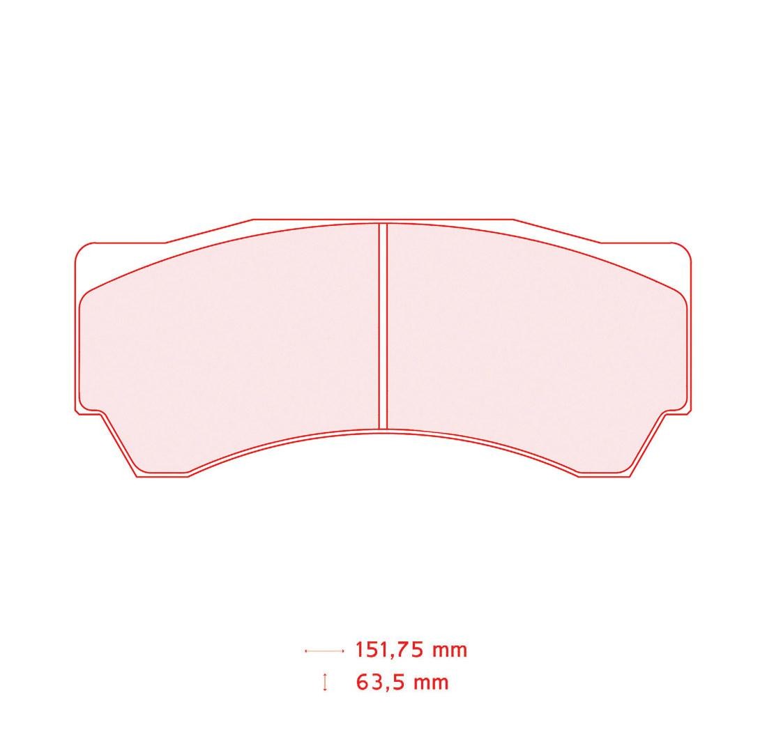 4 brake pads set - Carbone Lorraine