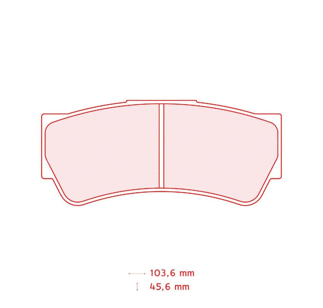 Plaquettes de frein CARBONE LORRAINE Modèle FRP3103