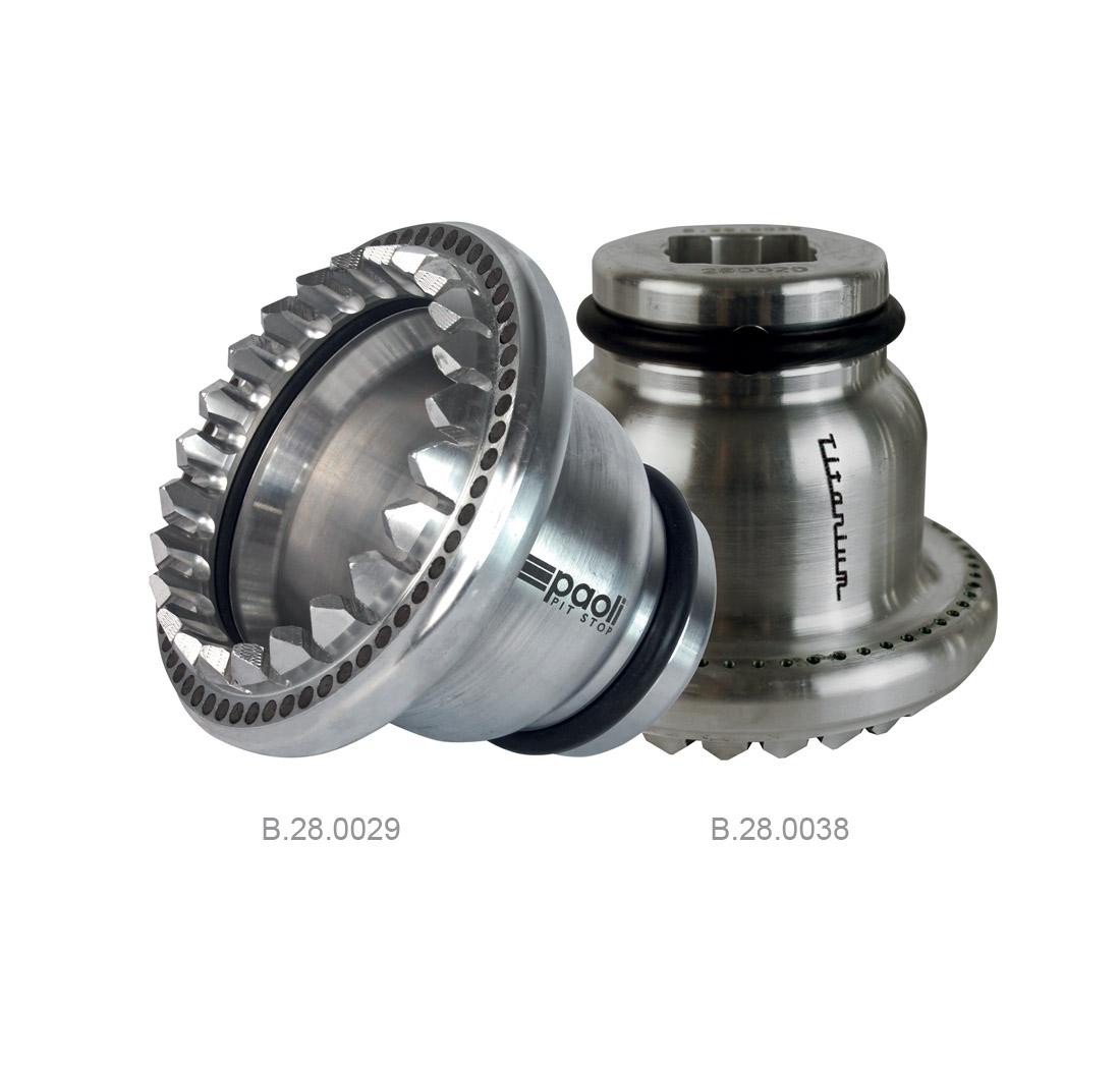 Titanium wheel nut socket for F430