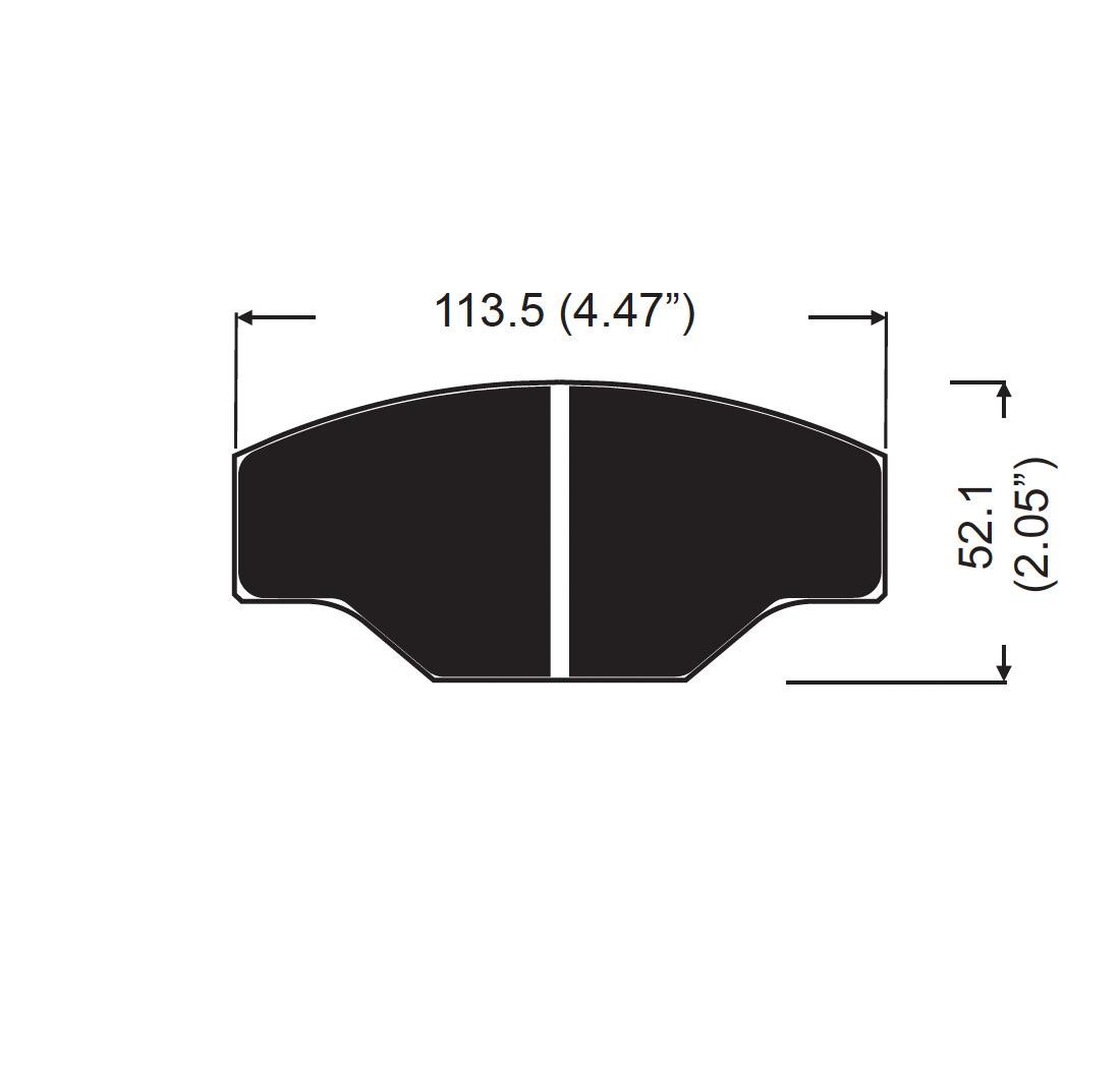 Conjunto de 4 pastillas de freno, AP RACING