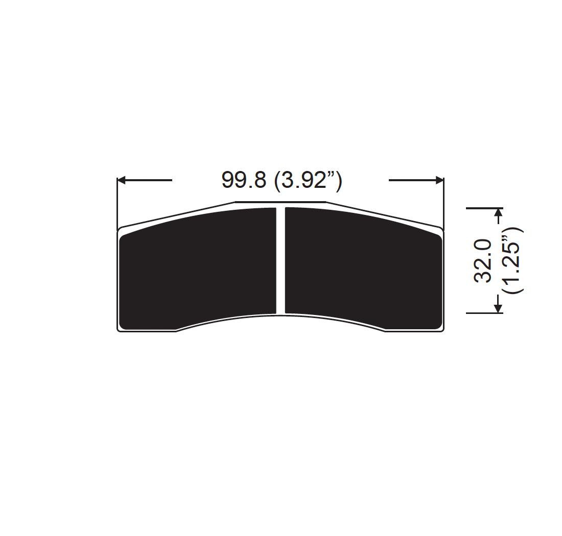Plaquettes de frein AP RACING Modèle FRP3102