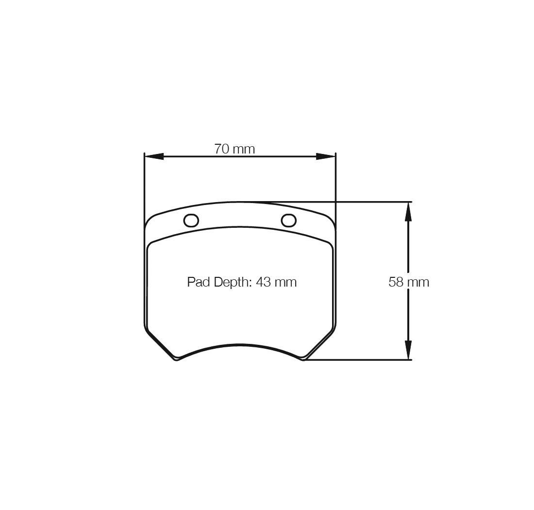 Plaquettes de frein PAGID Modèle FCP825