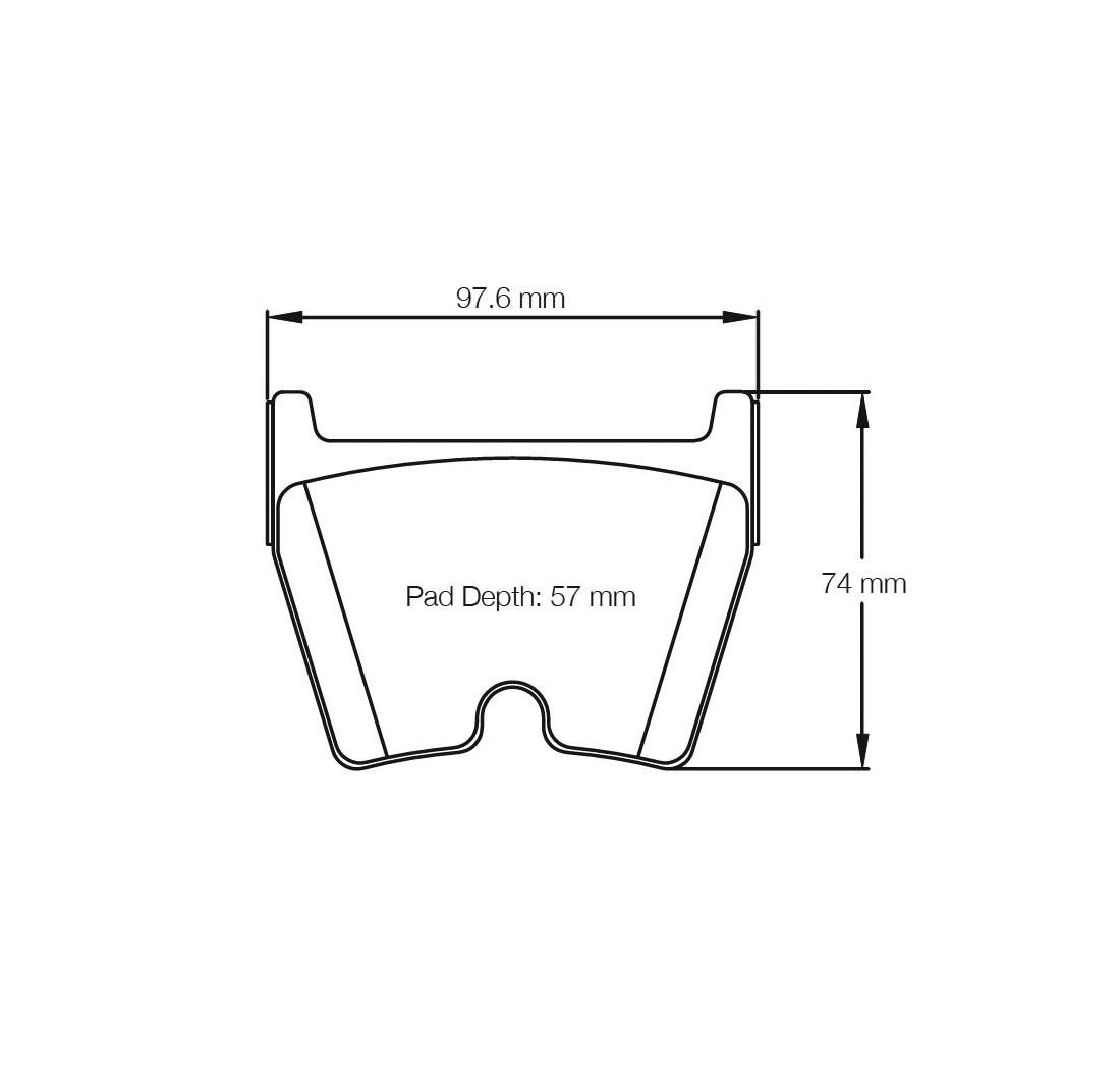 Plaquettes de frein PAGID Modèle FCP1664