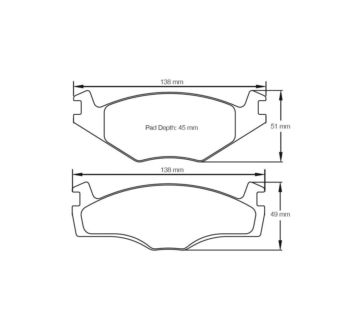 Pastiglie Freno PAGID Modello FCP392