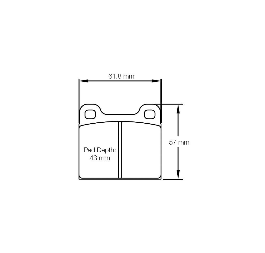 Plaquettes de frein PAGID Modèle FCP2