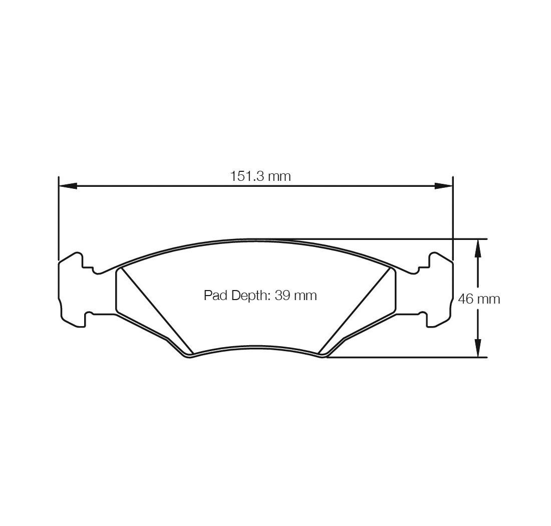 Brake Pads PAGID FCP206 Model