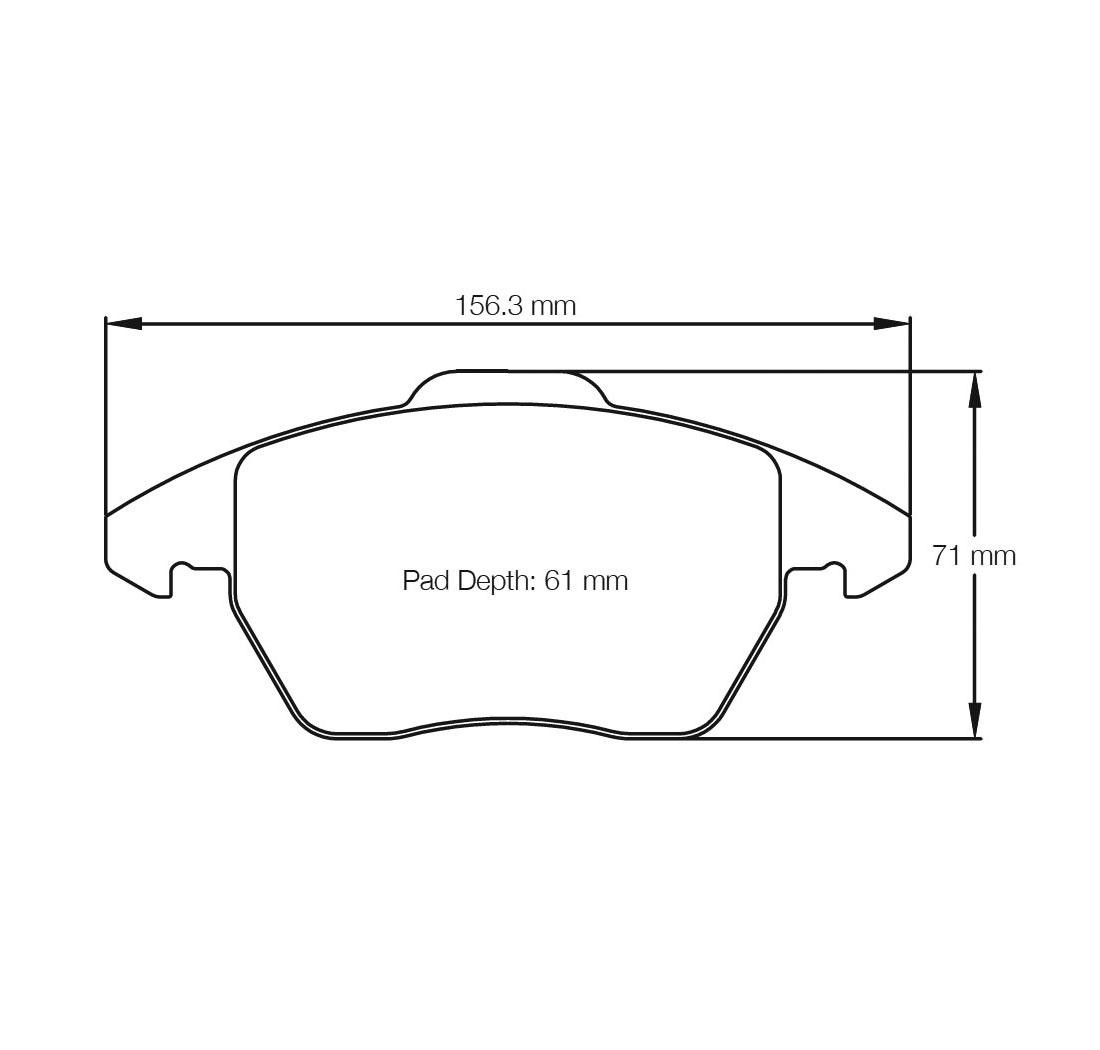 Brake Pads PAGID FCP1641 Model