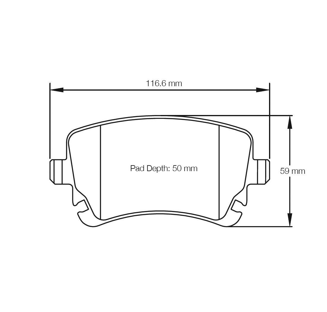 4 brake pads set - PAGID