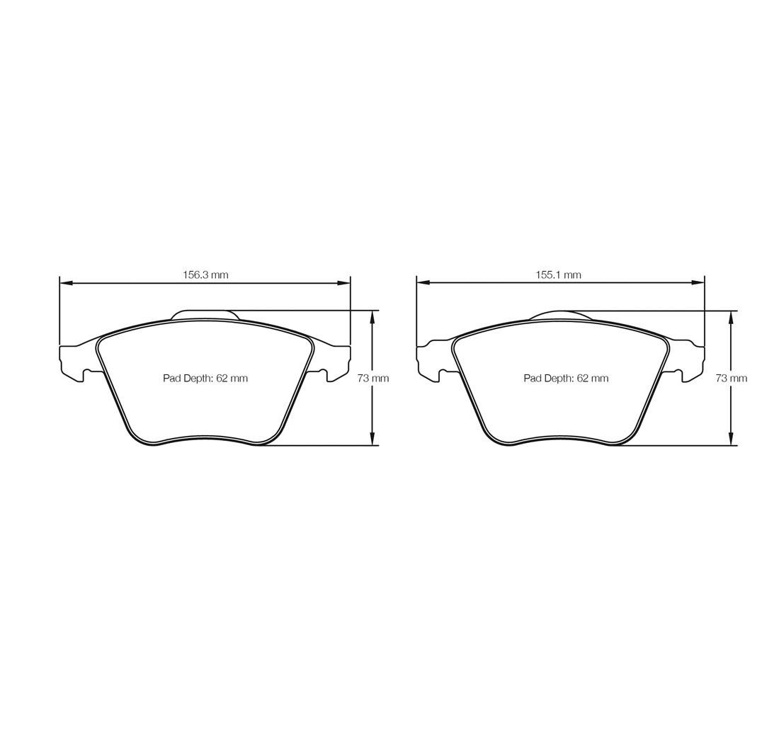 Brake Pads PAGID FCP1629 Model