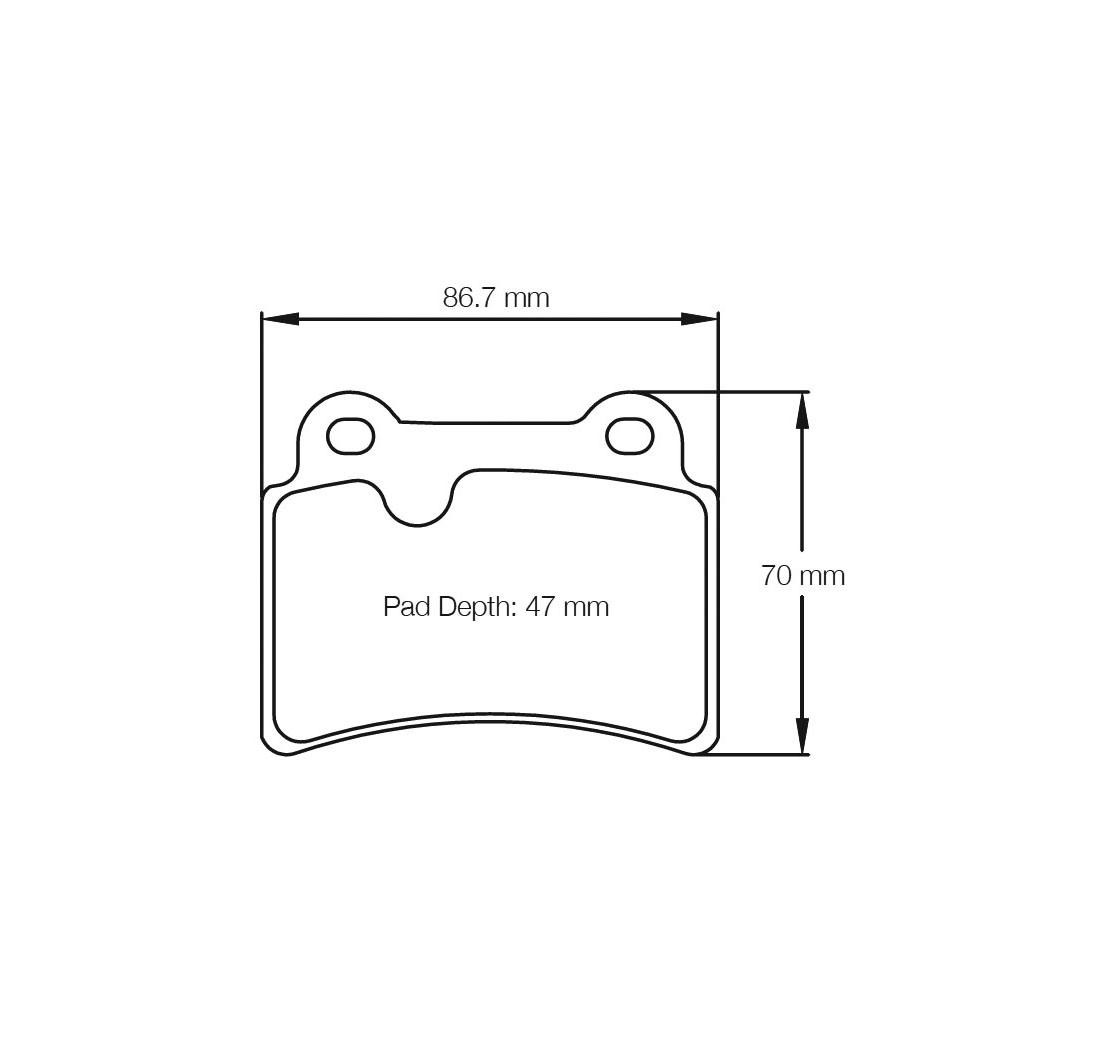 Plaquettes de frein PAGID Modèle E8069