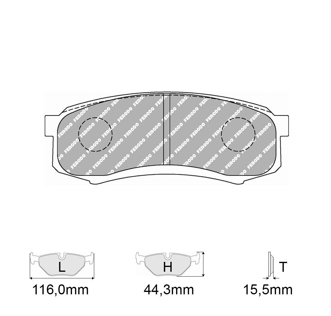 Conjunto de pastillas de freno, FERODO