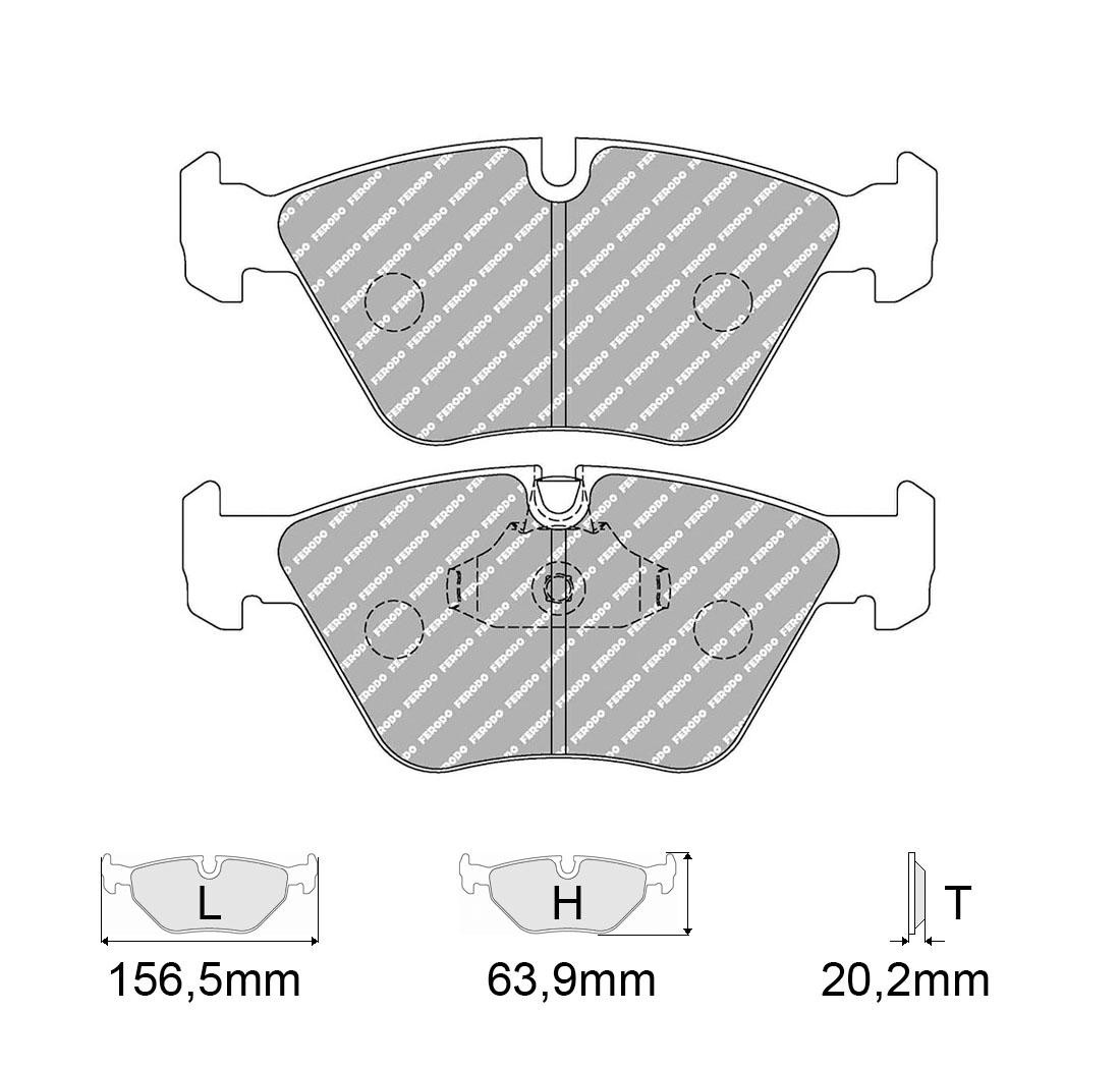 Brake Pads FERODO FCP1073 Model