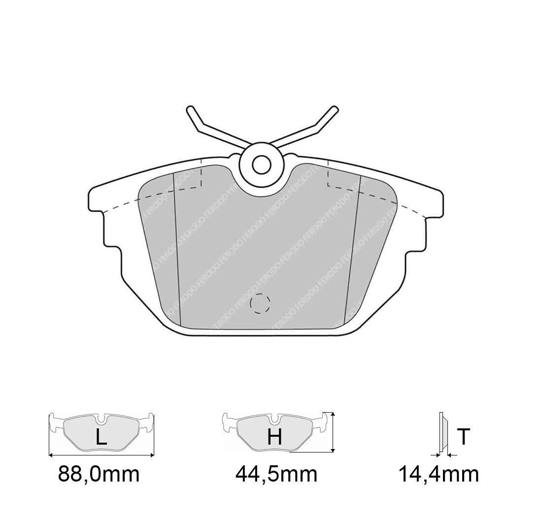 Plaquettes de frein FERODO Modèle FCP1113