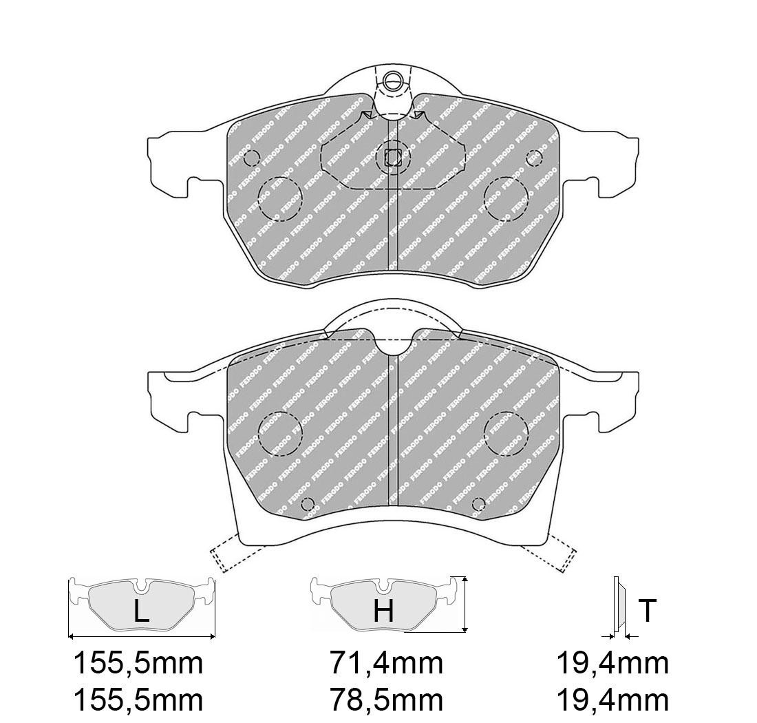 Brake Pads FERODO FCP1295 Model