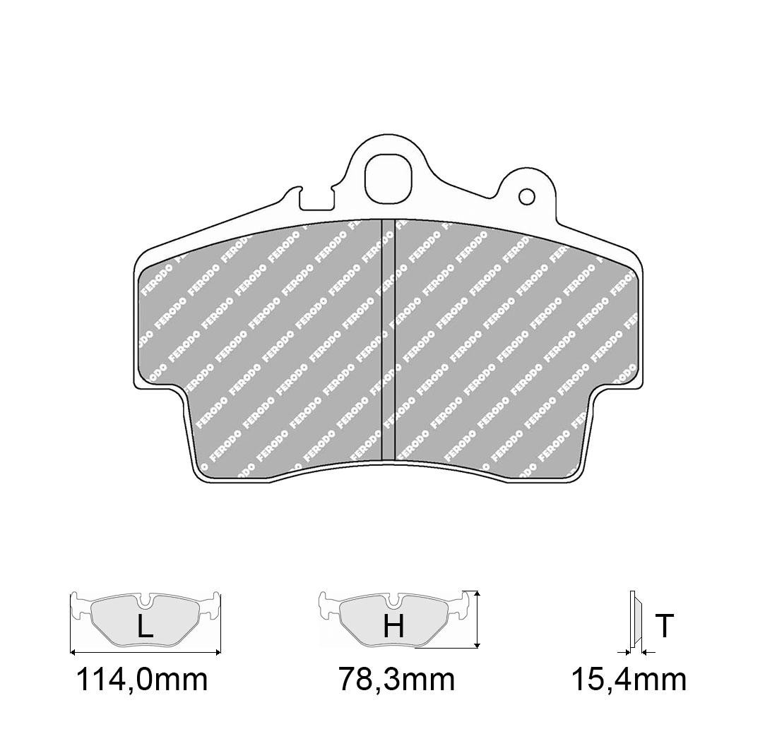 4 brake pads set - FERODO