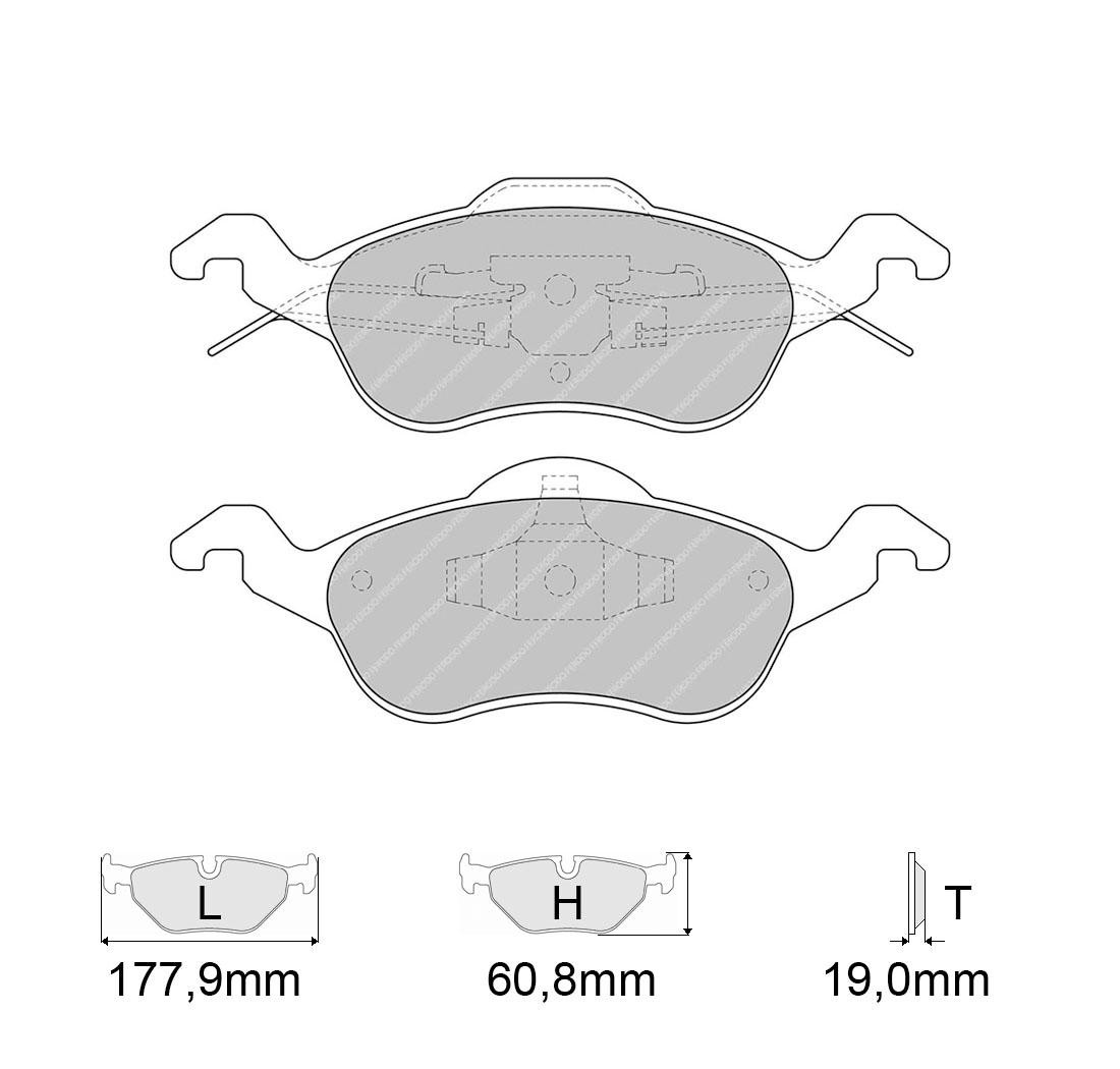 Plaquettes de frein FERODO Modèle FCP1318