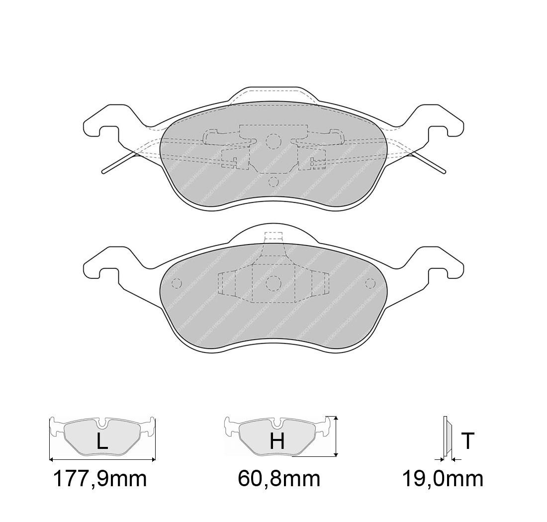 Conjunto de pastillas de freno, FERODO