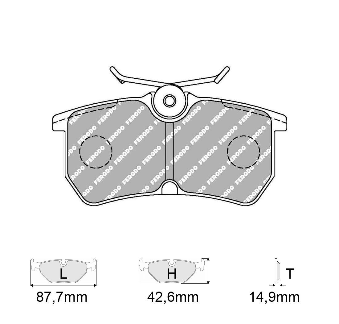 Set pastiglie FERODO