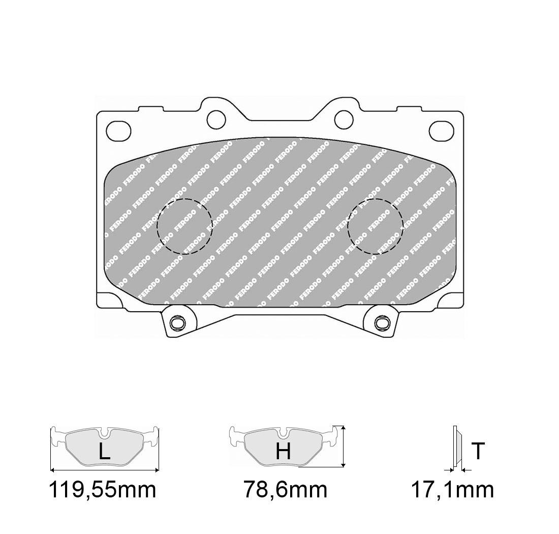 Plaquettes de frein FERODO Modèle FCP1456