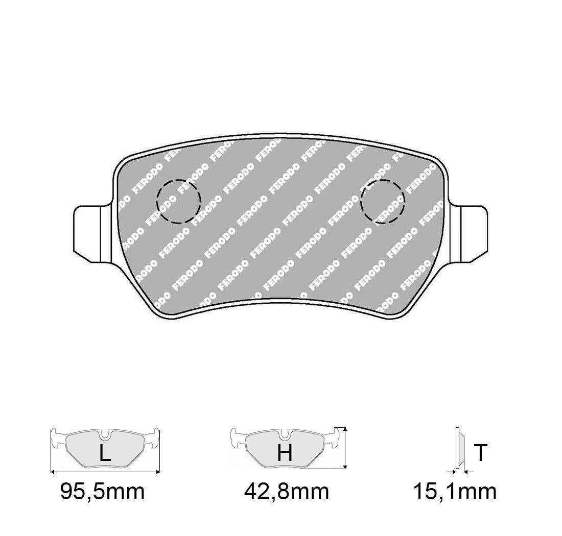 Brake Pads FERODO FCP1521 Model
