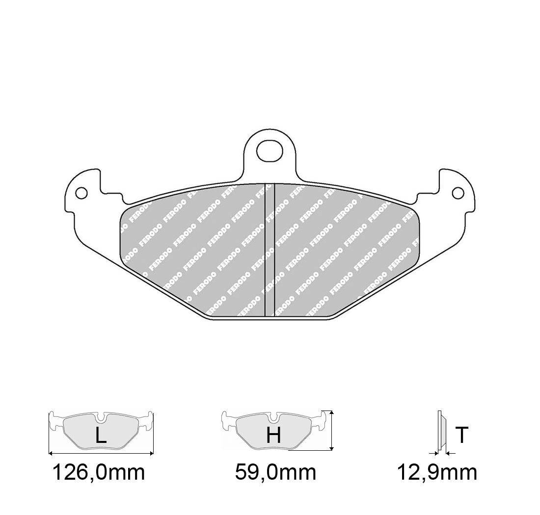 4 brake pads set - FERODO