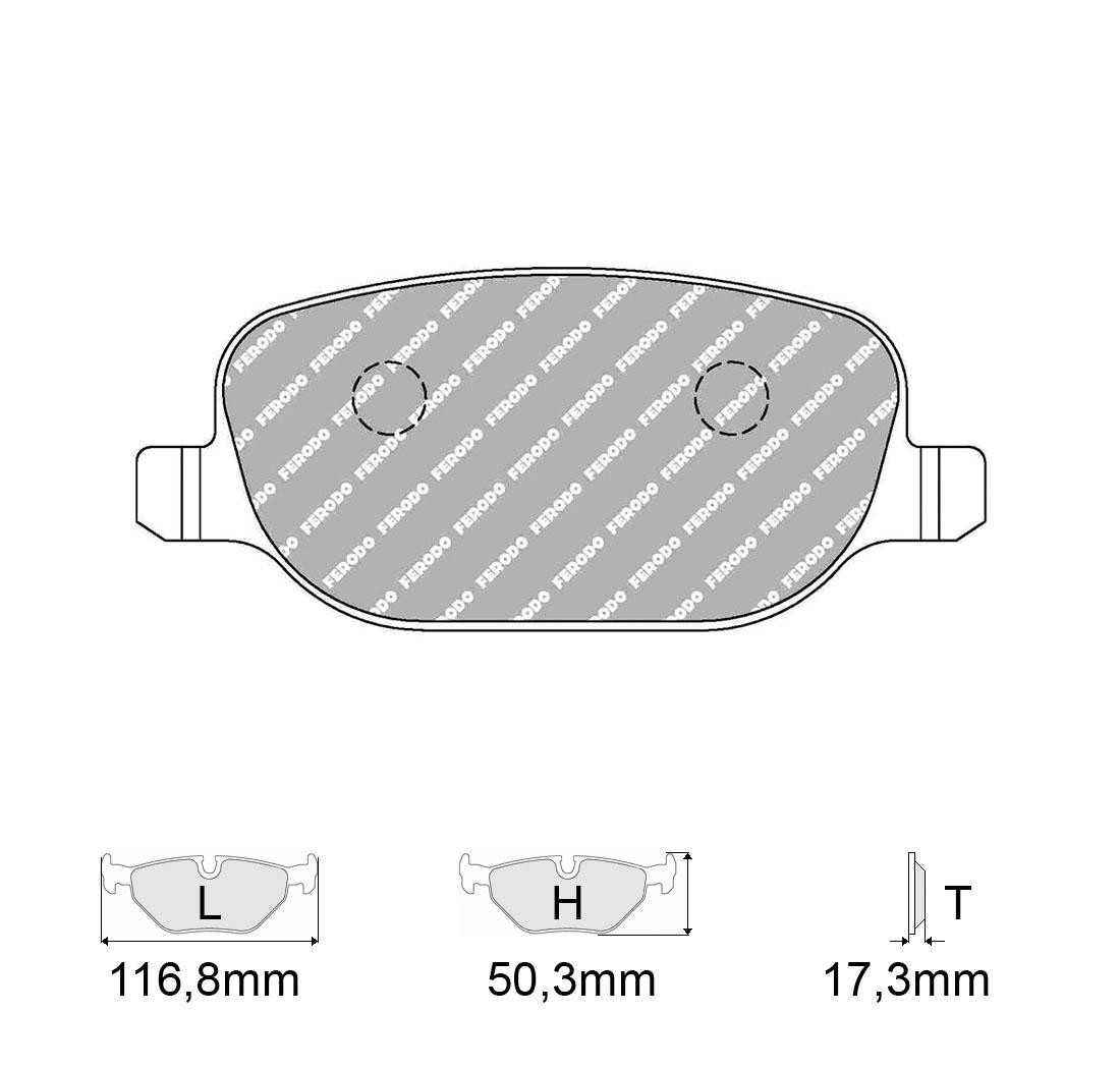 Brake Pads FERODO FCP1795 Model