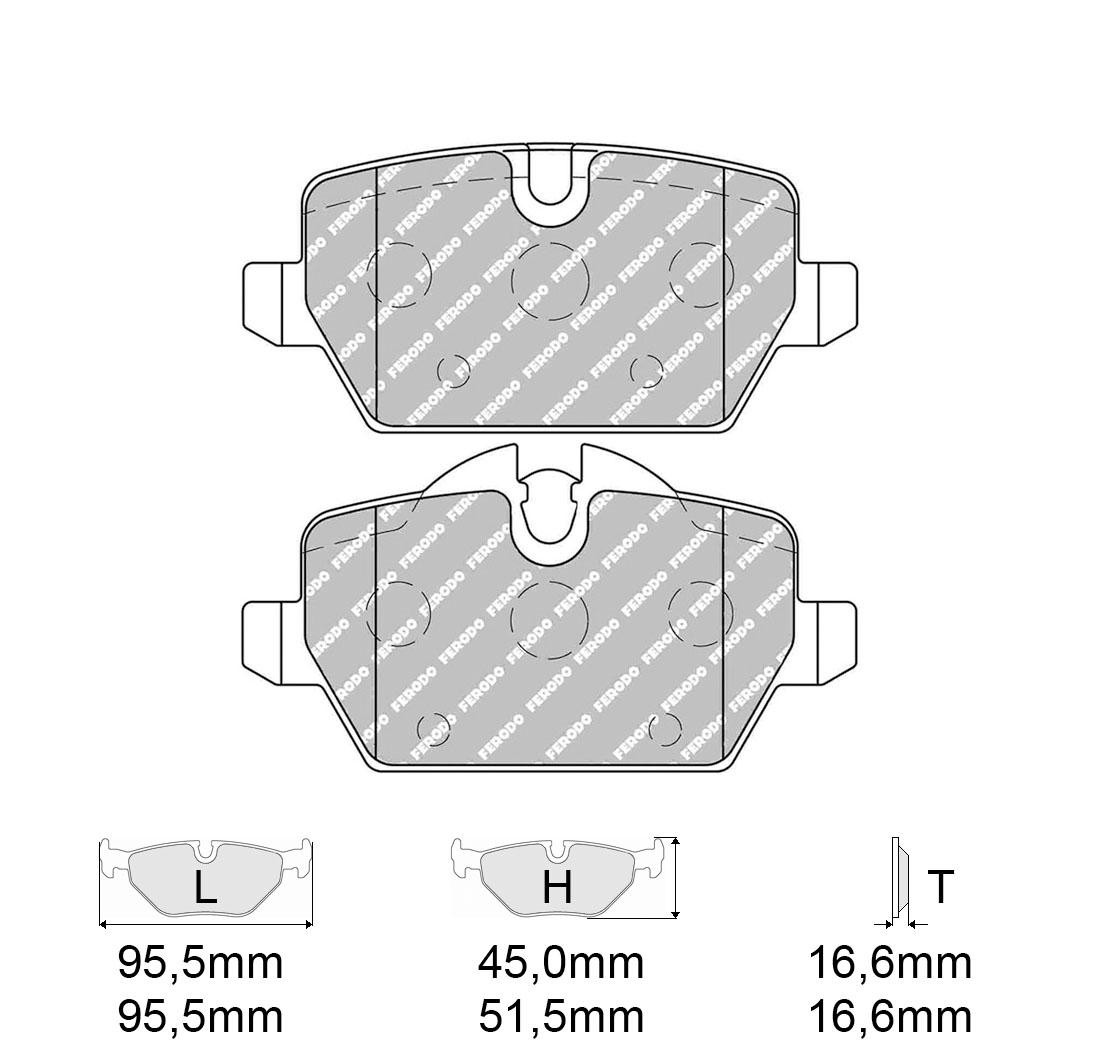 Brake Pads FERODO FCP1806 Model