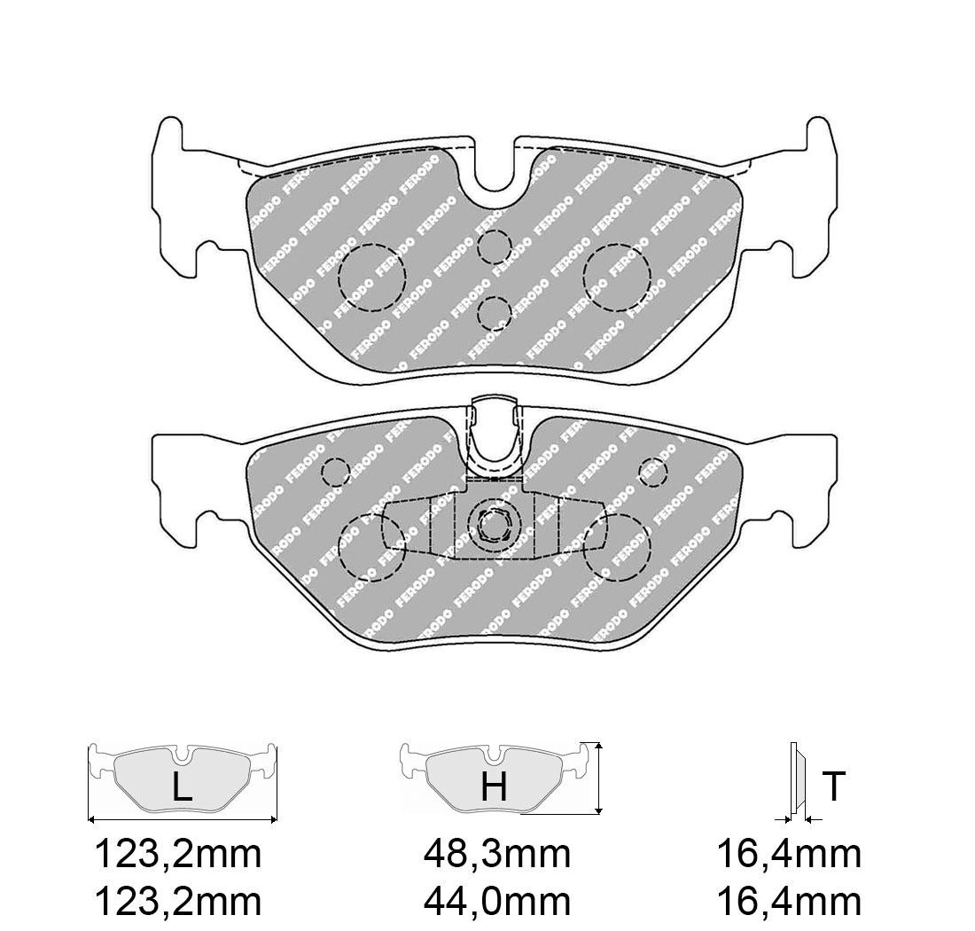 Brake Pads FERODO FCP1807 Model