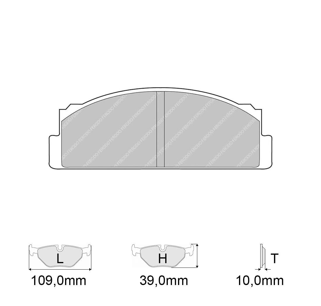 Plaquettes de frein FERODO Modèle FCP22