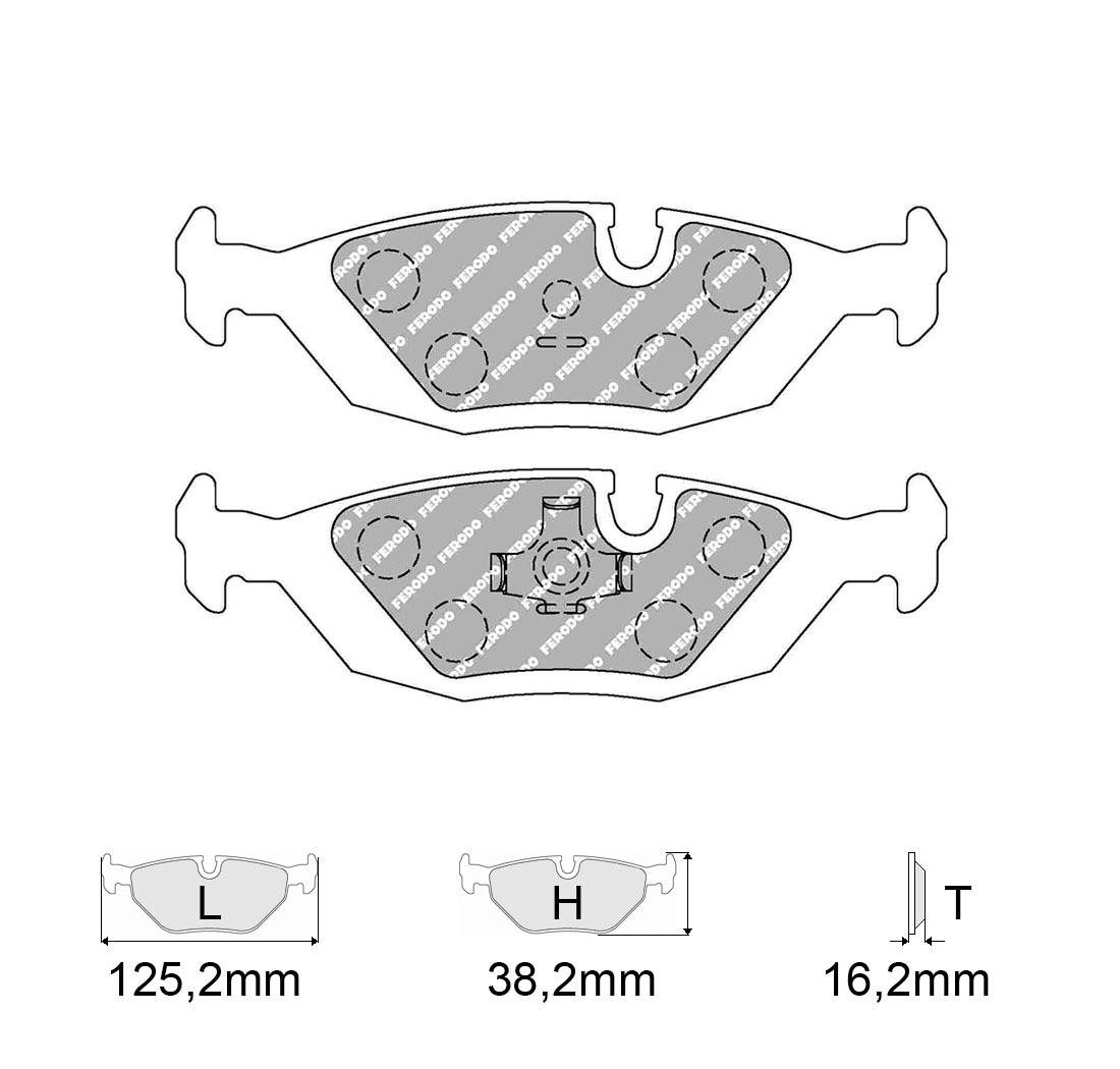 4 brake pads set - FERODO