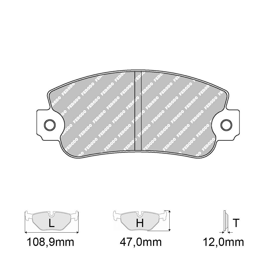 Plaquettes de frein FERODO Modèle FCP360