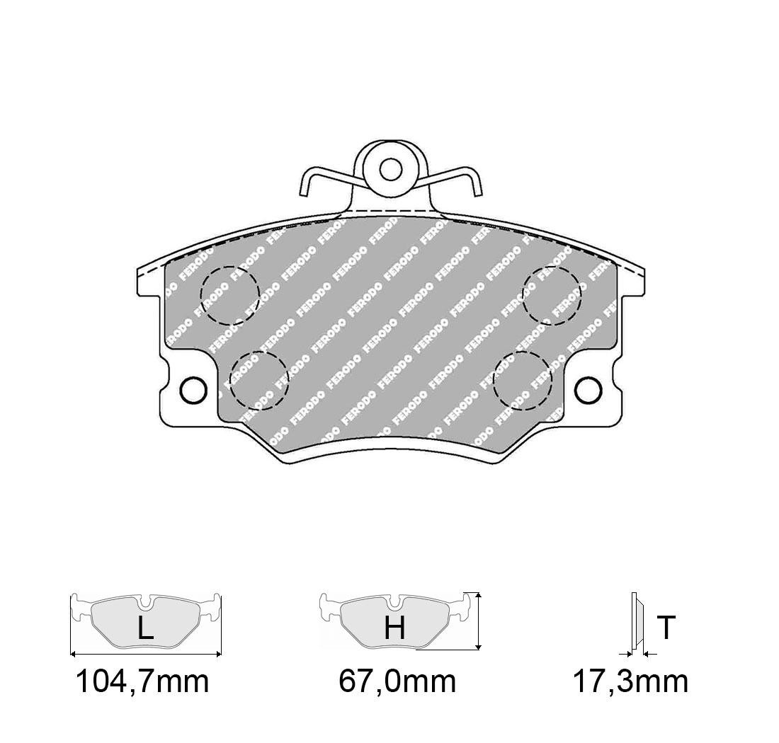 Pastiglie Freno FERODO Modello FCP370