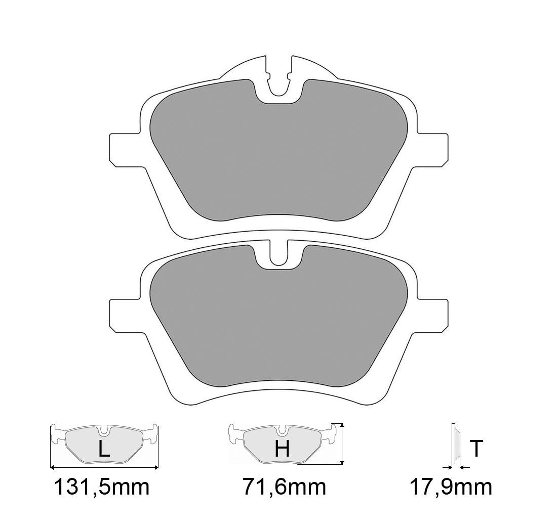 Brake Pads FERODO FCP4080 Model